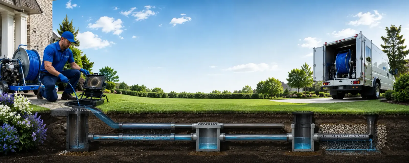 Outdoor drain cleaning information for Purcell, MO